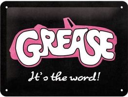 Blechschild 3D-GREASE-ITS THE WORLD - 15 X 20 CM