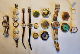 Uhren Konvolut Vintage Rado Rodania Favre-Leuba Swatch Jura