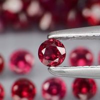 B Ware 0.1ct Natur Rhodolit schöner Naturedelstein Granat #7