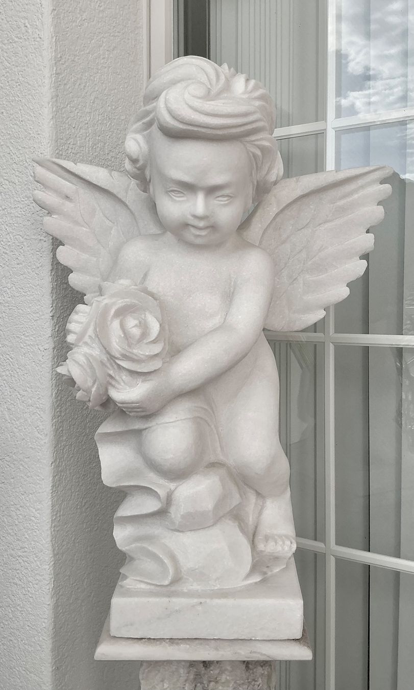Statuette: ÄLTERER WUNDERSCHÖNER ENGEL – Usato da Zell LU venduto da Silvermemory 4