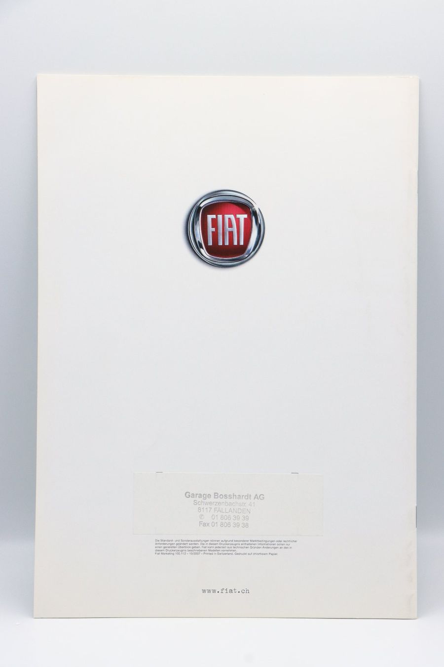 Fiat Dokumente: Fiat 500 2007 Prospekt – Gebraucht aus Bühl b.Aarberg von Collectorpassions 1