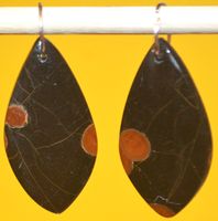 Anhänger Set L-1266 – Erdnuss Obsidian – 1 Paar
