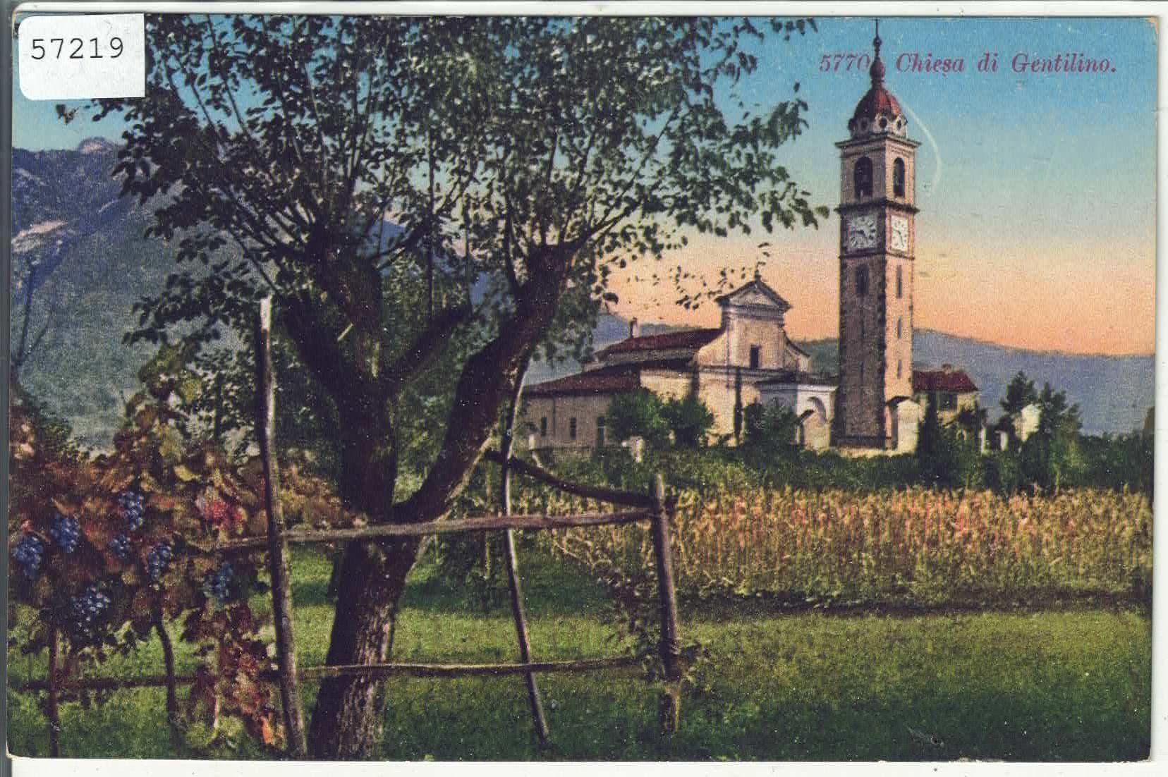 Ansichtskarten: Chiesa di Gentilino - Litho – Gebraucht aus Ettingen von Kartenplanet