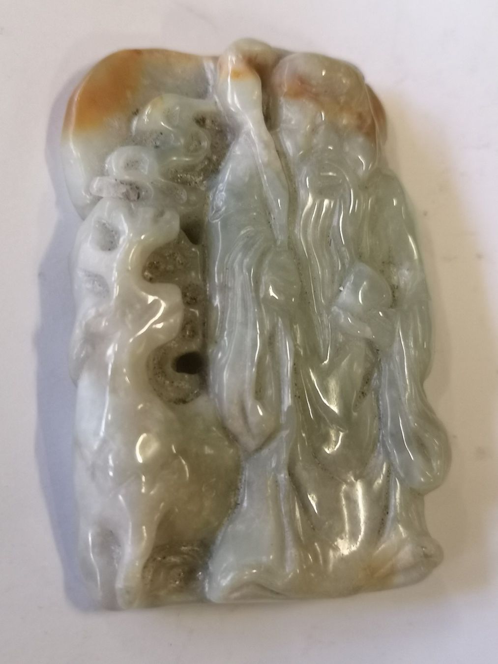 Statuette: alter Antiker Jade Buddha Amulett Schutz Glücksbringer – Nuovo (secondo la descrizione) da Kloten venduto da Asiatica 1