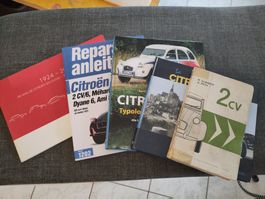 Konvolut 2CV Citroen Döschwo Literatur Handbücher