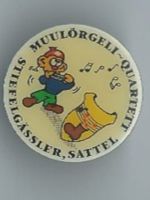 Stiefelgasler, Sattel, Muulörgeli-Quartett Ansteckpin