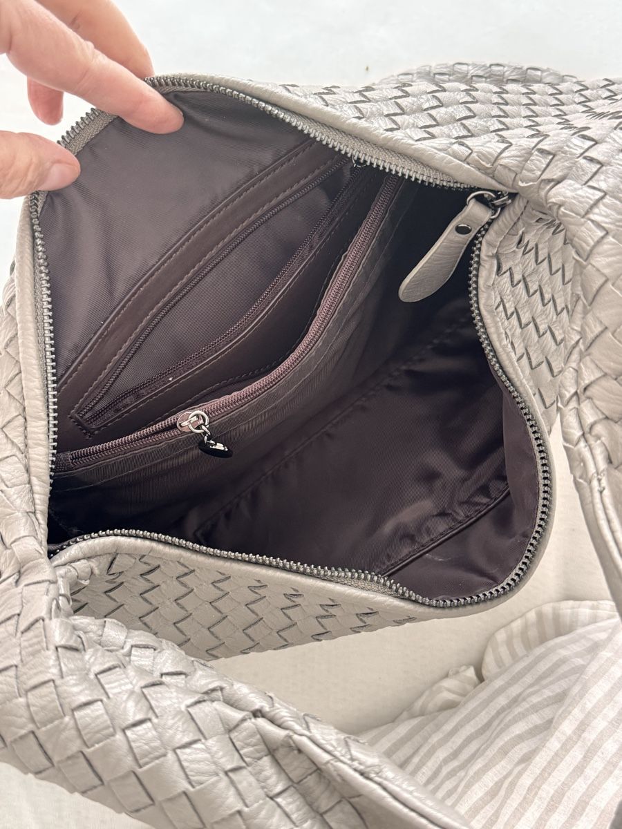 Borse da donna: neuwertig; modisch, geflochten, grau, hobobag – Usato da sargans venduto da lnoa 2