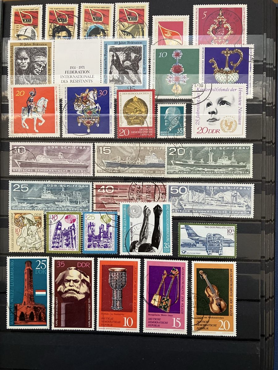 Tutti i francobolli: Deutschland DDR gest/postfr 6s 1970-73 – Usato da Cham venduto da Diablo1232 2