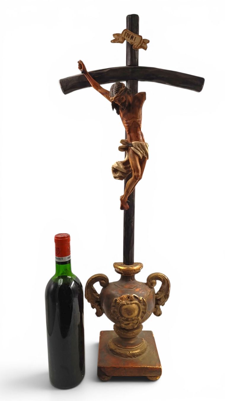 Sculture & Statue: Grosser antiker Barock-Kruzifix   – Usato da Hochfelden venduto da Relict 1