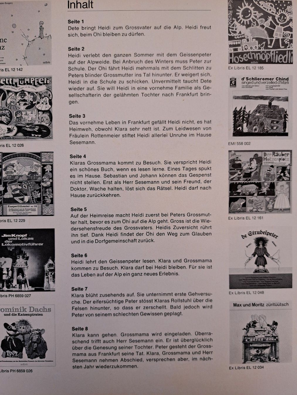Vinyles: Chinderlieder / Märli – D'occasion à Dottikon par lummerins 5