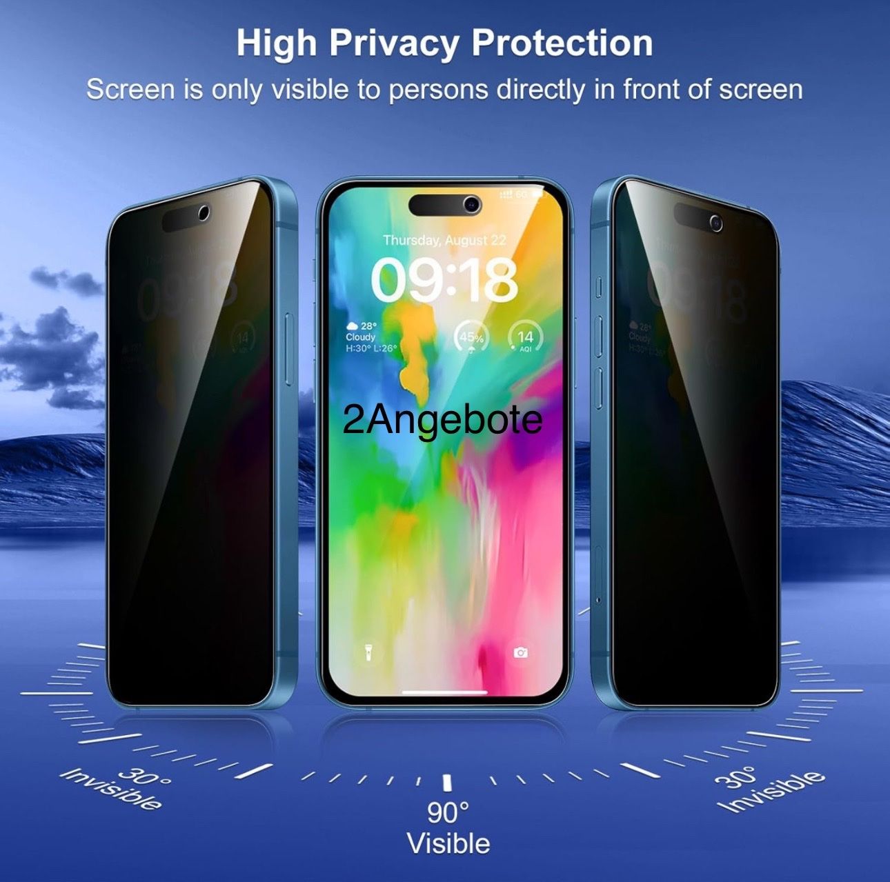 Apple Cover & Protezioni schermo: iPhone 16 Anti Spy Panzerglas / Privacy – Nuovo e nell'imballaggio originale da Rudolfstetten venduto da 2Angebote 1