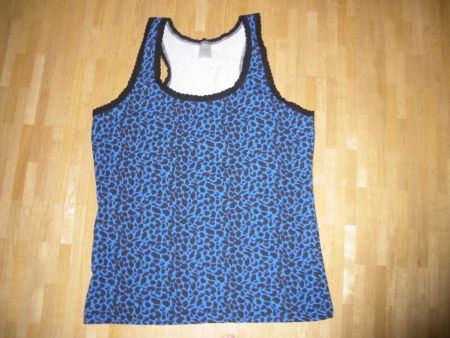 blau/schwarzes Shirt in Grösse XL