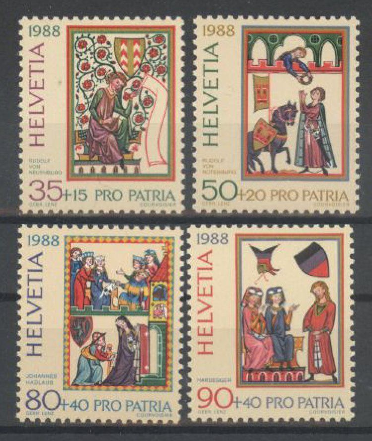 Tutti i francobolli: 1988, Pro Patria ** (2) – Usato da Willisau venduto da Vollstempel