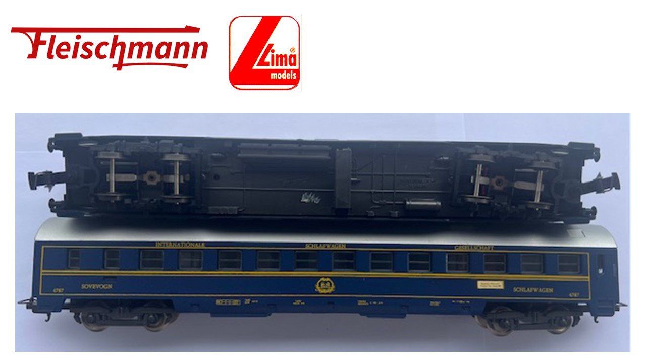 Fleischmann Modellini di ferrovie: Fleischmann Lima 3x Wagons CIWL – Usato da St-Légier-Chiésaz venduto da EvaVDRiviera 1