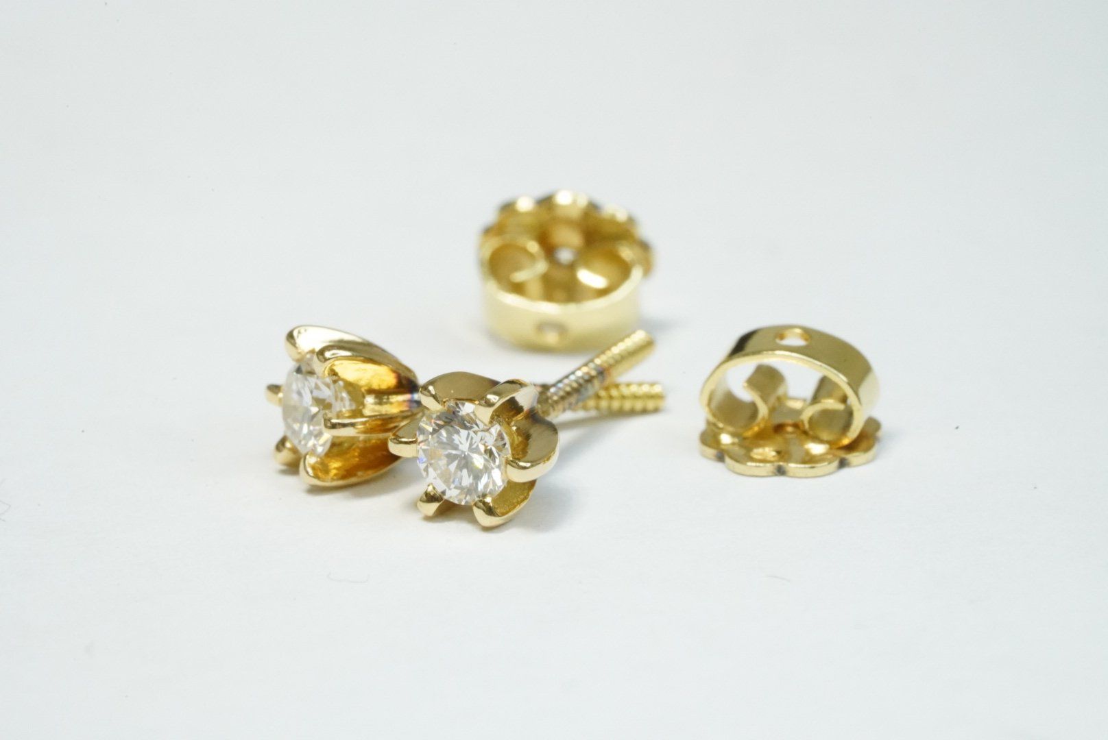 Orecchini pendenti & Orecchini a lobo: Ohrstecker mit Diamant 18k Gelbgold – Usato da Bülach venduto da Re-Jewelled 2