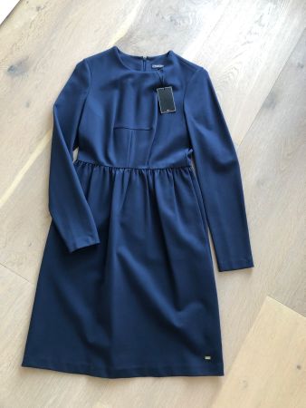 Tommy Hilfiger Kleid langarm blau NEU Gr. 38