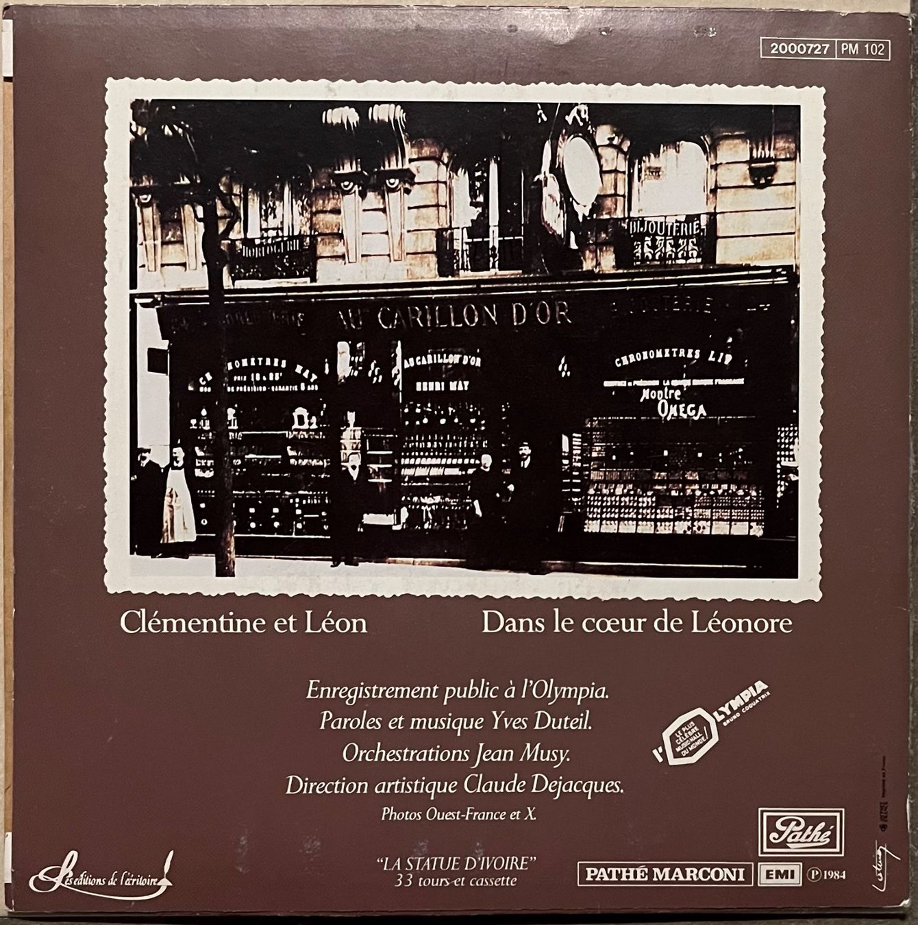 Schallplatten: YVES DUTEIL - CLÉMENTINE ET LÉON – Gebraucht aus Bussigny von vinyl-pas-cher 1