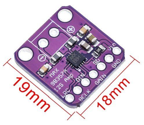 Amplificatori: MAX98357 I2S 3W Class D Verstärker Modul – Nuovo e nell'imballaggio originale da Sursee venduto da allduino 1