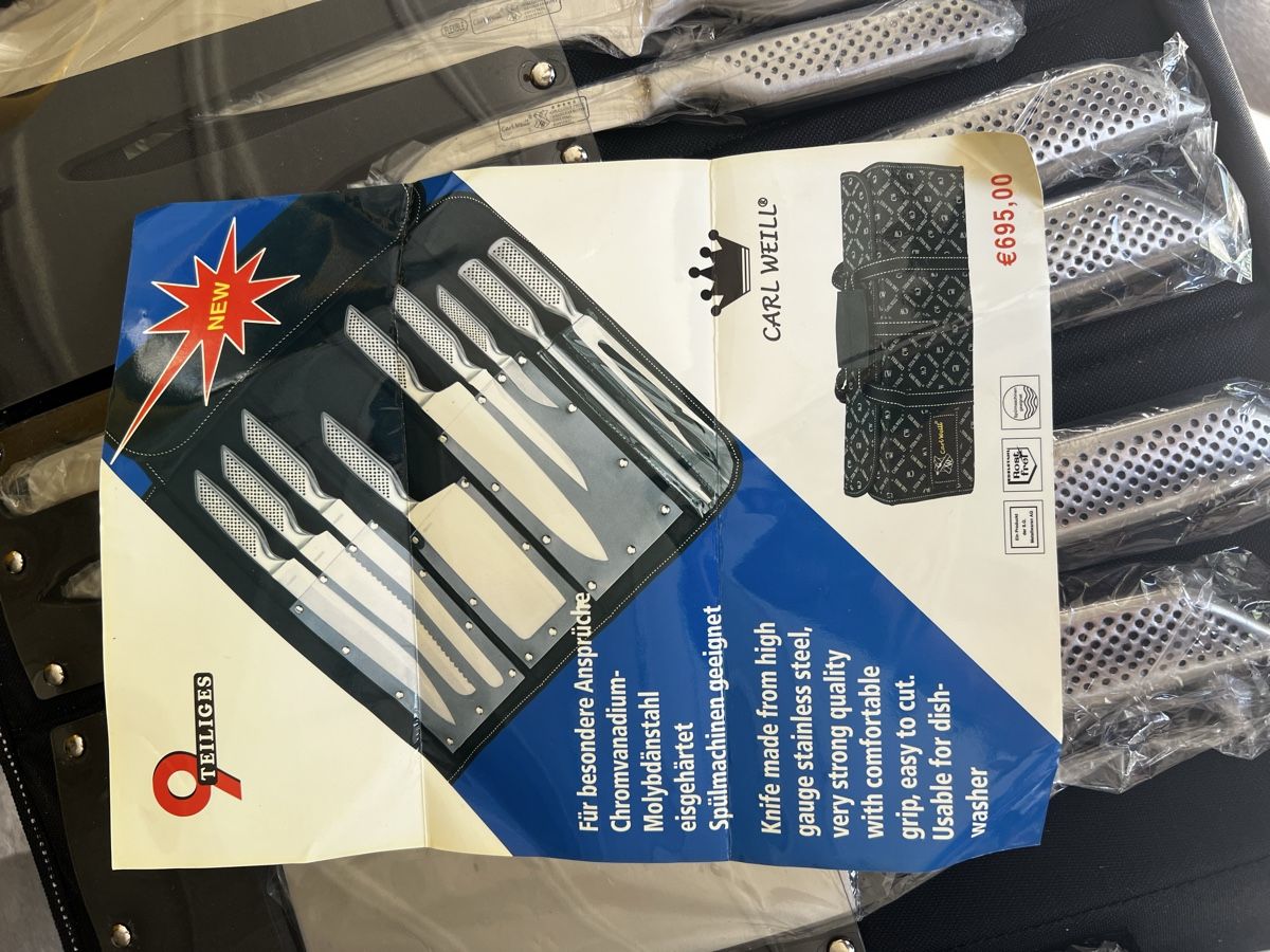 Coltelli: Carl Weill 7-Piece Knife Set – Nuovo (secondo la descrizione) da Seewen venduto da Gueggel13