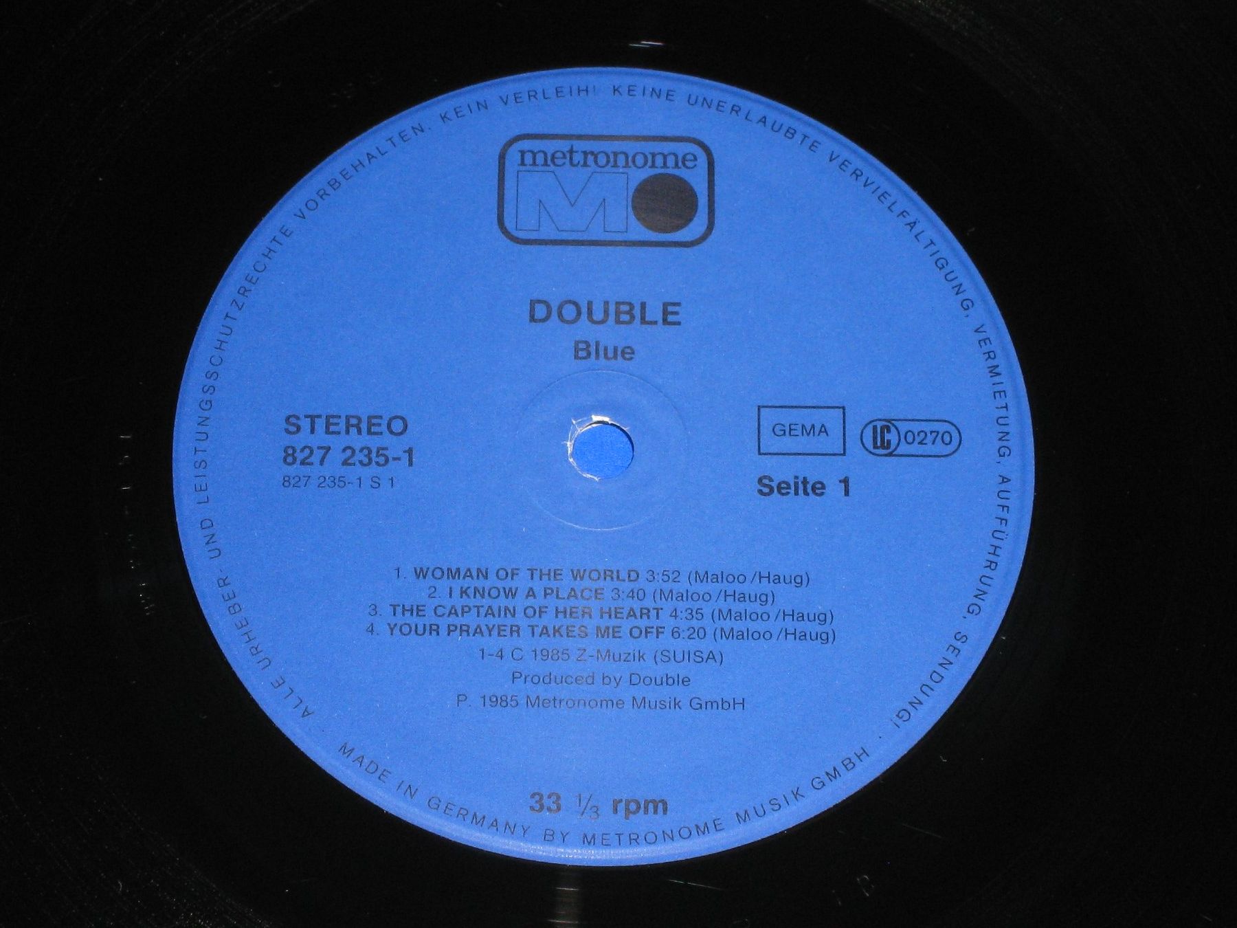 Dischi in vinile: LP - DOUBLE - BLUE – Usato da Steckborn venduto da Quo7 1