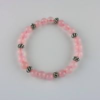 Edelstein-Armband Rosenquarz - Ø 8