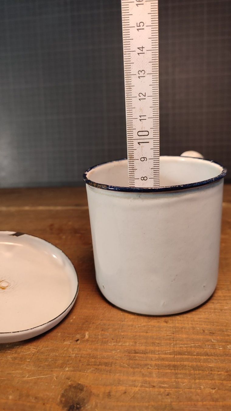 Tazze: Wunderschöne antike Tasse mit Deckel EMAILIERT – Usato da Gelterkinden venduto da MYSTOREFORYOU4460 7