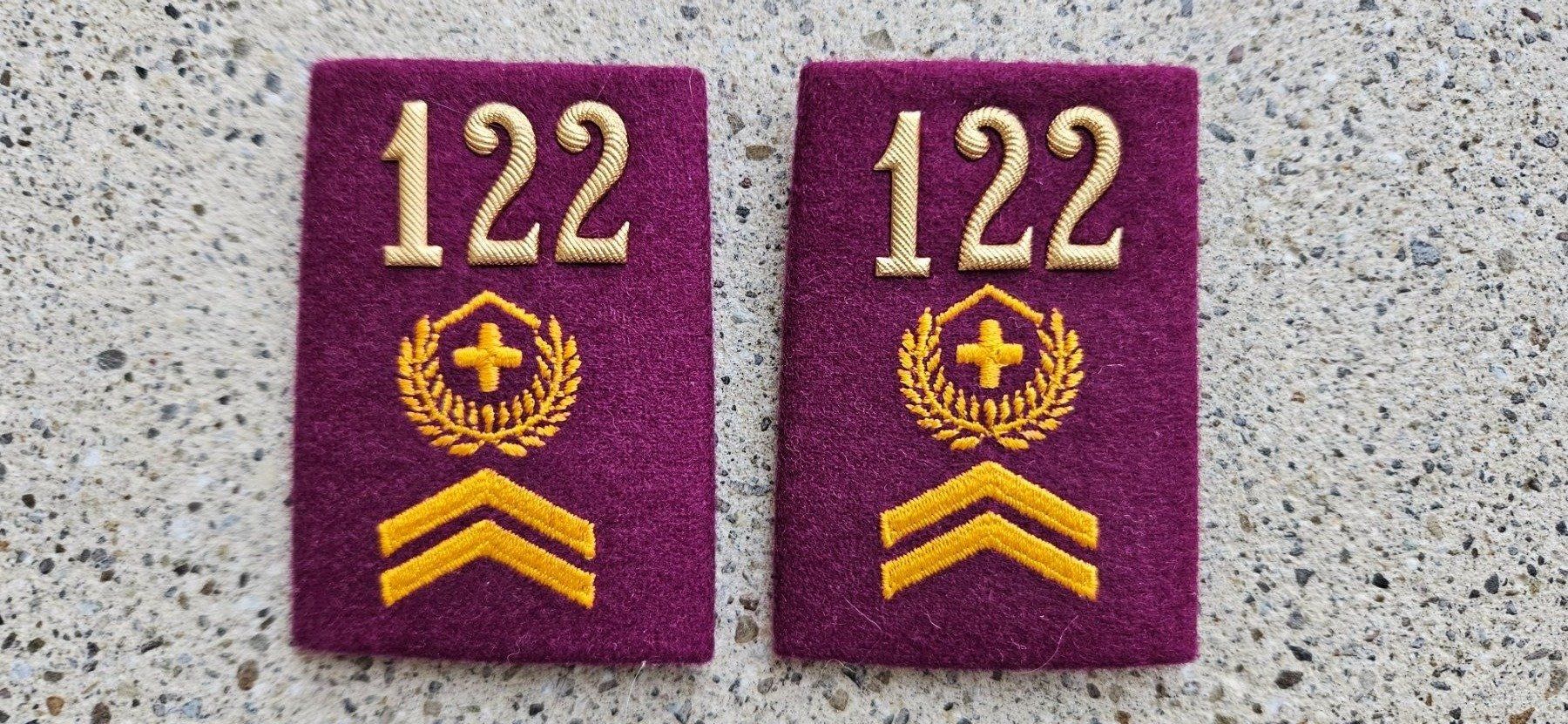 Schweizer Armee Plaketten & Abzeichen: *** Patten /Schulterschlaufen mit Nummer *** – Gebraucht aus Riedholz von fr_sIruP