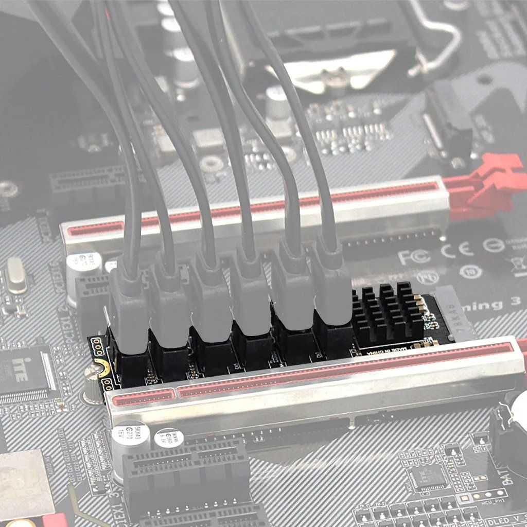 Elektronikbauteile: M.2 zu SATA 3.0 Riser Karte M2 M-KEY PCI-E Erweiterung – Neu und originalverpackt aus Unterägeri von RmOnline 4