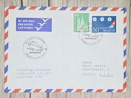 CL12 Enveloppe + Timbre Suisse 1971 Thème Aviation