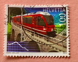 Nr.1350  Stempel 100 Jahre Berninalinie 2010   