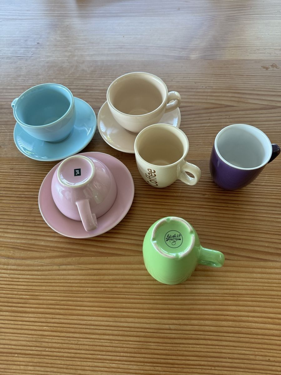 Tassen: Kaffeetassenset 6er Set farbig  – Gebraucht aus Lanzenhäusern von Galaa 4