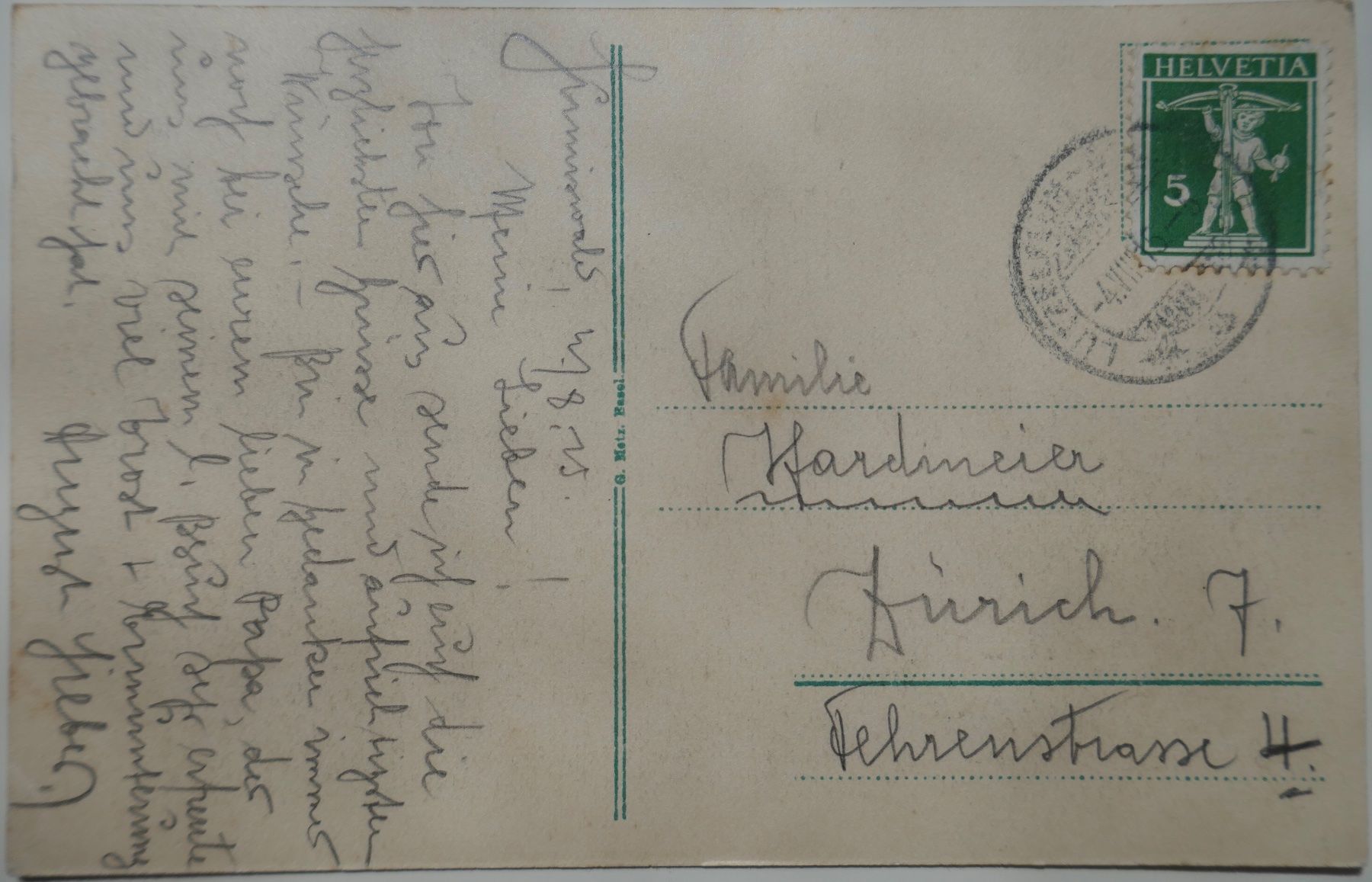 Cartoline postali: Postkarte 1915 Sumiswald Generalansicht – Usato da Möhlin venduto da PHILABARTIS 1