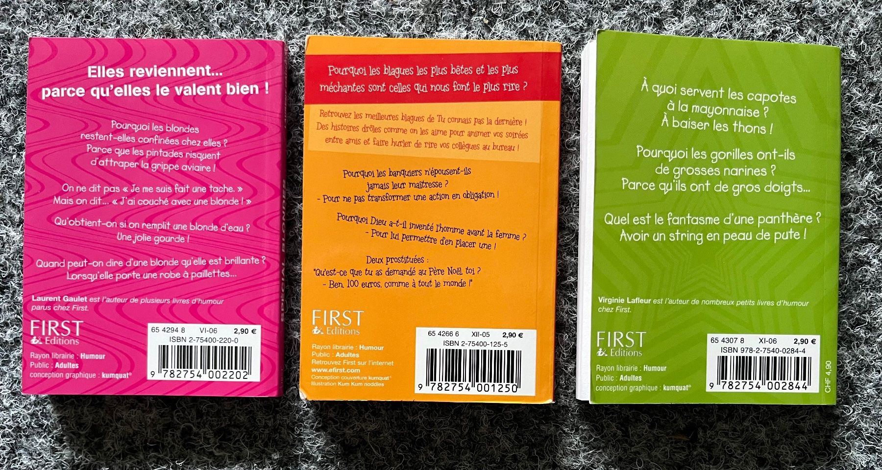 Bücher: 3 minis livres de blagues/humour – Gebraucht aus Dombresson von joe_7p65 1