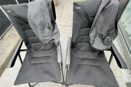 -2- Trafellife Camping Klappstühle Faltstühle schwarz