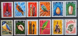 Neukaledonien Franz. Kat. 335-346 ** 1972 Kat. 80 Euro