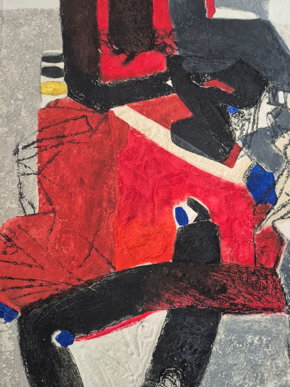 Gemälde: Tableau abstrait unique signé Hélénon 85/95 – Gebraucht aus Fully von tameab 5