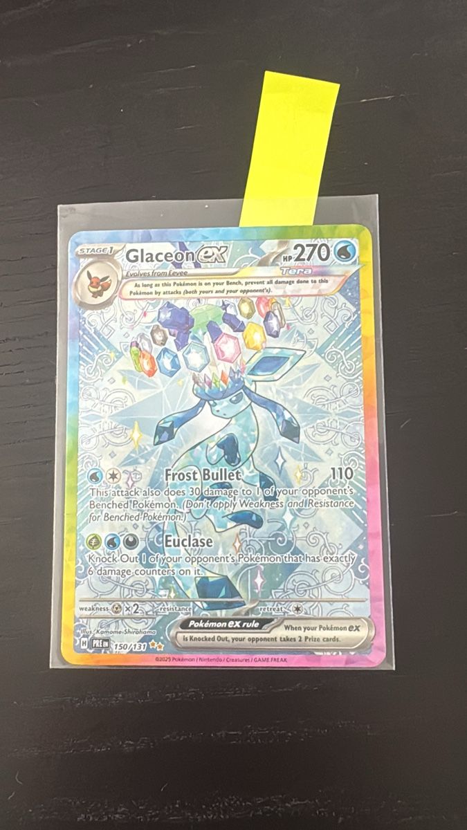 Pokémon Carte collezionabili: Glaceon EX 150/131 Prismatic Evolutions – Nuovo (secondo la descrizione) da Gundetswil venduto da ale_pt22