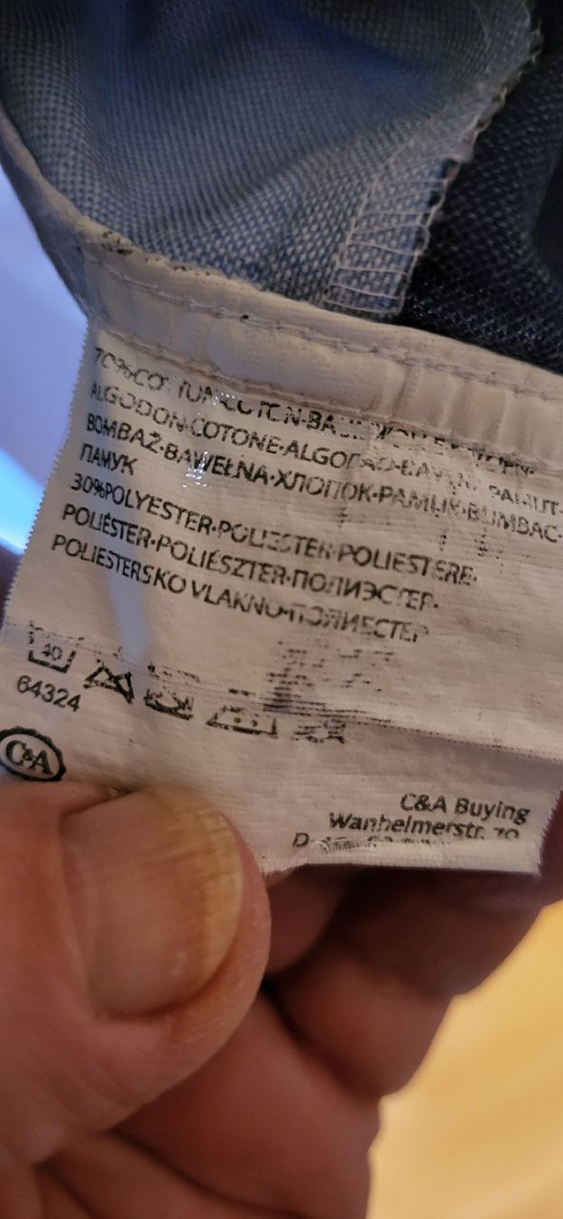 C&A Camicie: Herrenhemd Kurzarm gr L Blauweiss – Usato da Schweizersholz venduto da fuchs06 3