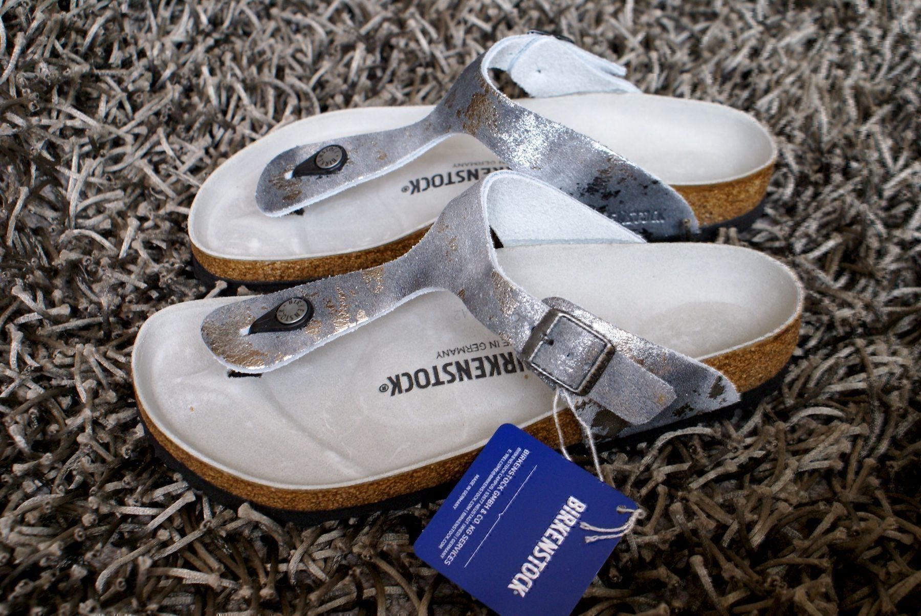 Birkenstock Damenschuhe: Birkenstock, Gizeh, Gr. 40, Leder, NEU – Neu und originalverpackt aus Wattwil von glueck