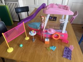 Barbie Boot mit Rutsche und Zubehör guter Zustand