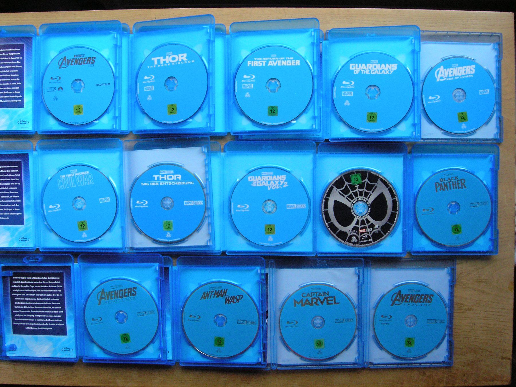 Tous les DVDs: MARVEL BLURAY SAMMLUNG Phase 1 - 3 – Neuf (Voir description) à Zuzwil SG par vette13 5
