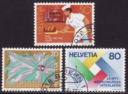 Satz SBK-Nr. 717-719 (Sonderpostmarken 1985) gestempelt