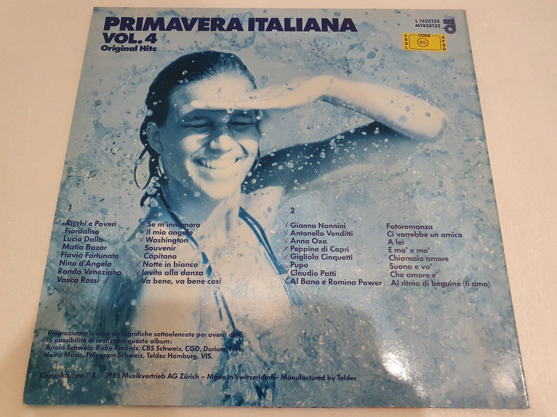 Dischi in vinile: Primavera Italiana Vol. 4 – Usato da Uster venduto da Vinyl-Leidenschaft 1