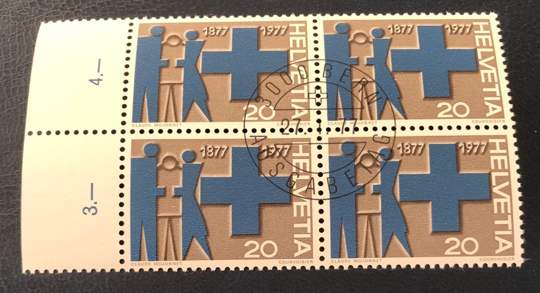 Tutti i francobolli: 4 er Block Nr.586 mit Vollstempel Bern – Usato da Aarau venduto da Billa007