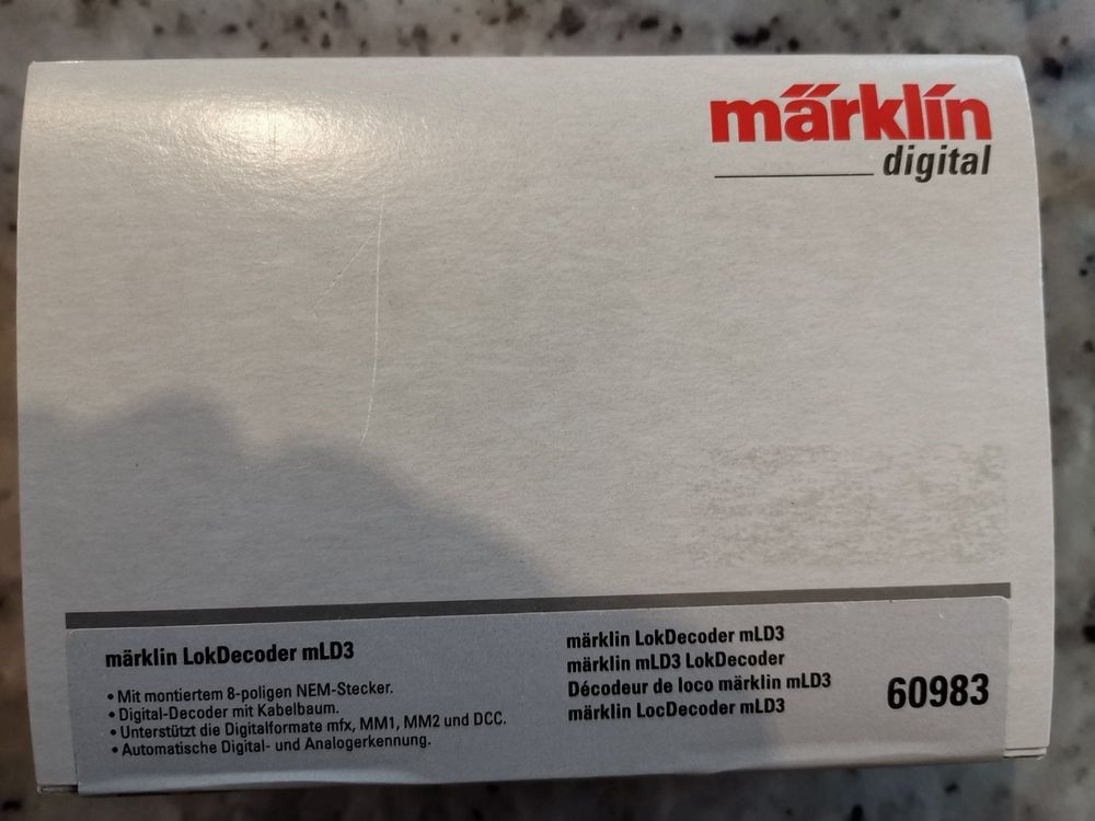 Décodeur Locomotive Märklin 60983 MLD/3 - Pour Trains Miniatures H0 - Compatible Mfx/DCC