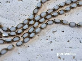 Glasperlen mit Goldrand - DIY, Schmuck, Handarbeit, Kreativ