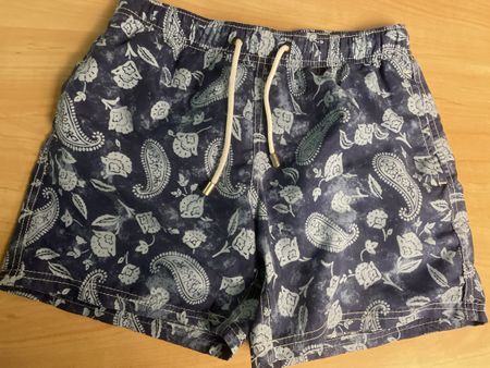Tridagna Jungen Badehose, Gr.14j./164 Dunkelblau mit Muster