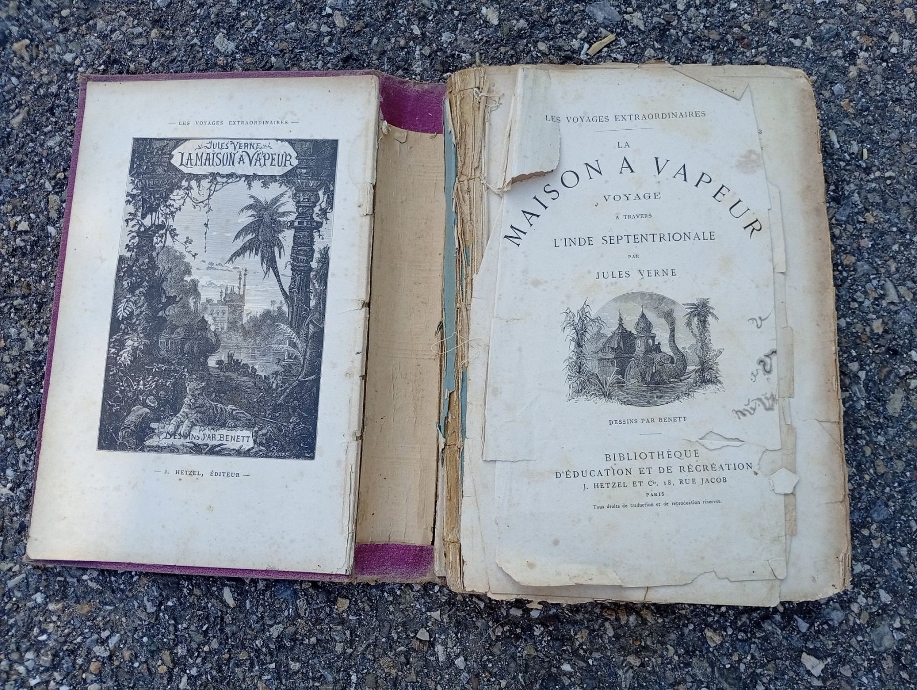 Libri: Jules Verne La maison à vapeur – Usato da Perrefitte venduto da 36B 3