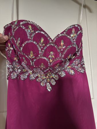 Ballkleid / Abendkleid, Gr. 34 Lila, mit Strass Sommer
