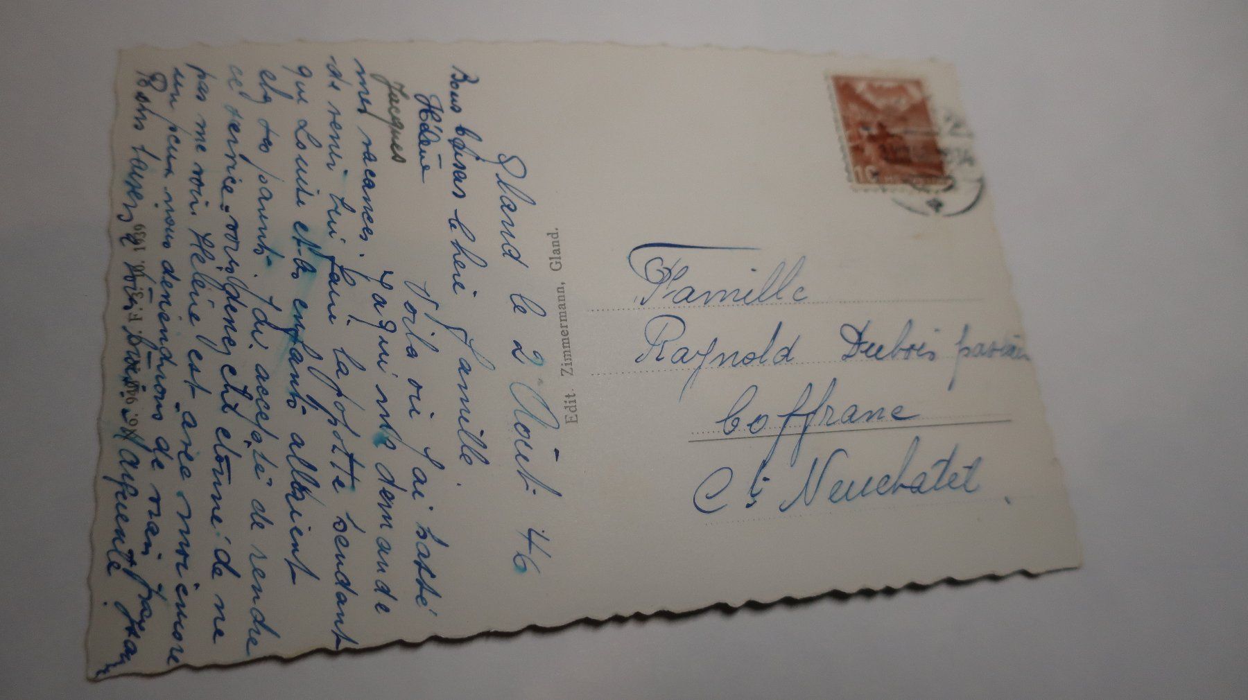 Ansichtskarten: Gland – Gebraucht aus Cormoret von Pascalll2001 4